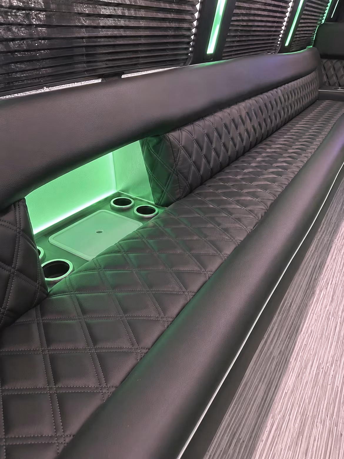 28 Passenger Party Bus Interior