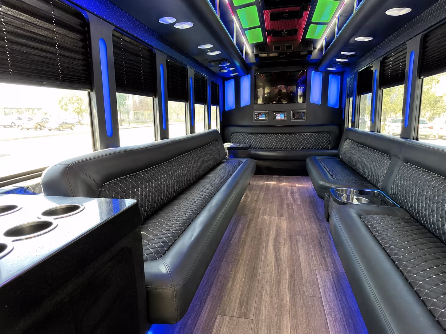Salt Lake City Birthday, Sweet 16, & Quinceañera Transportation party bus exterior