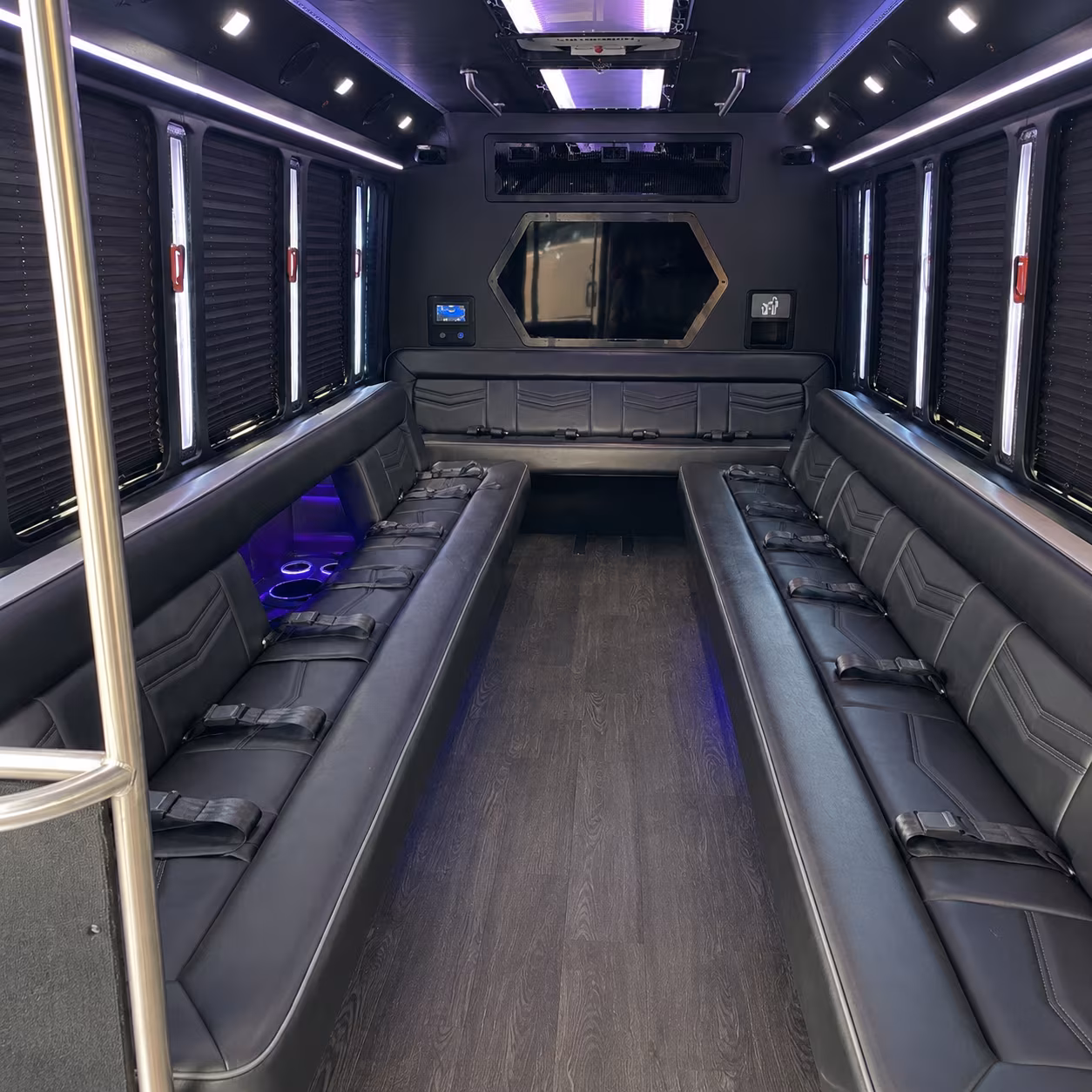 Salt Lake City Prom & Homecoming Transportation party bus exterior