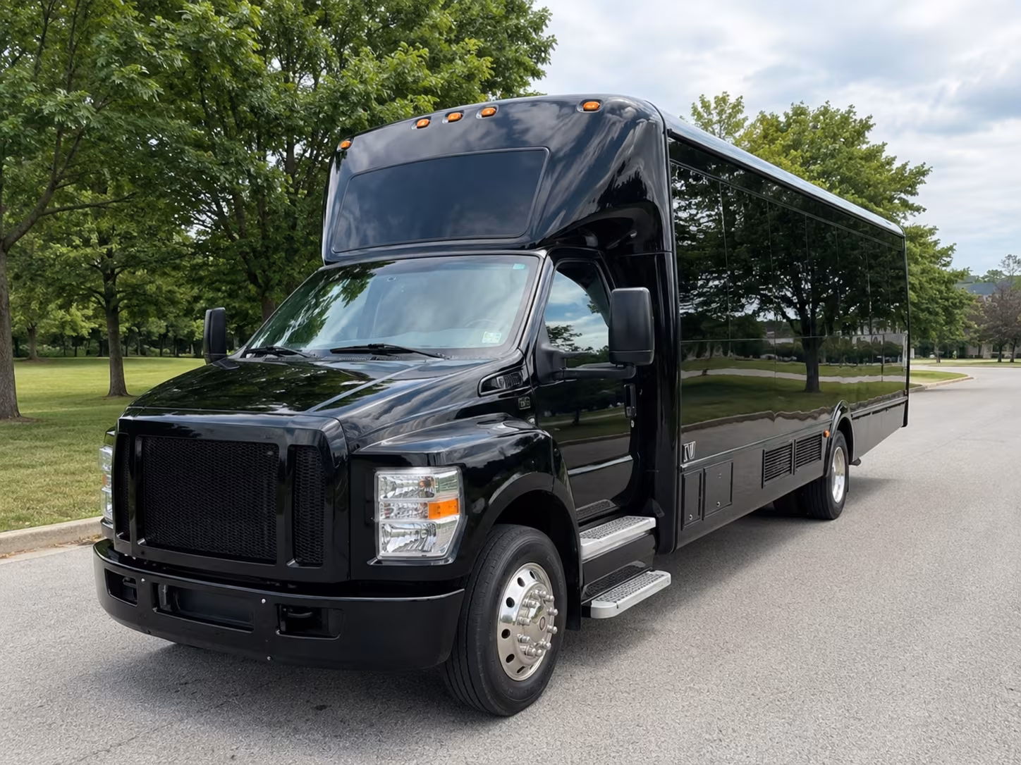 Salt Lake City Prom & Homecoming Transportation party bus exterior