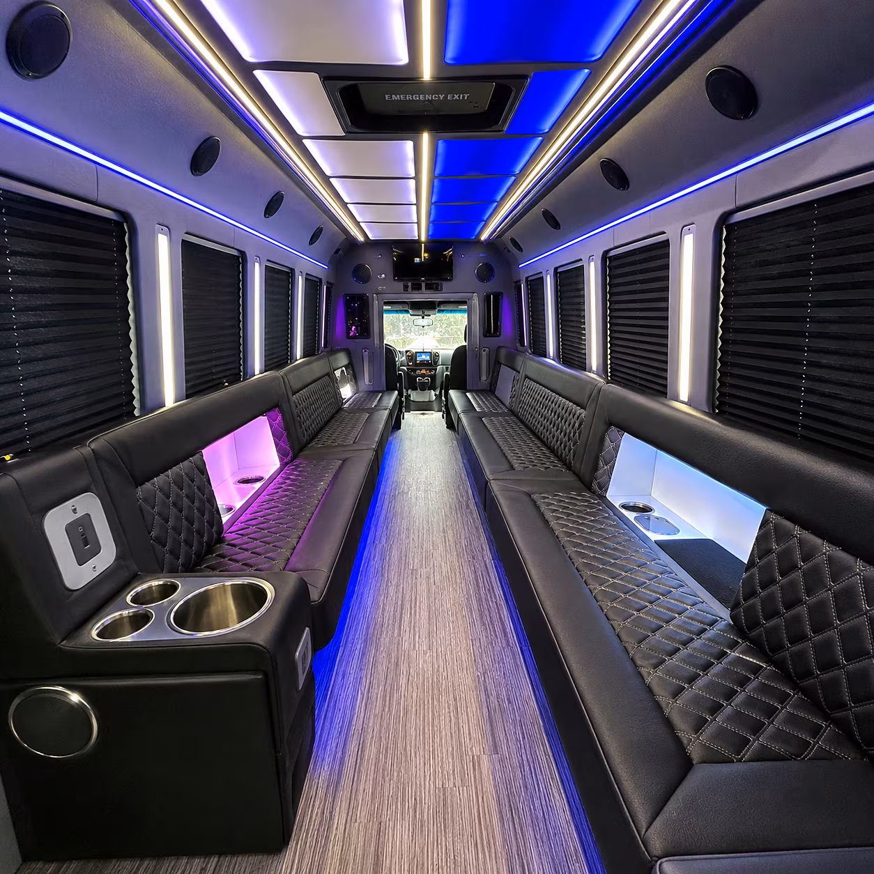 Salt Lake City Winery Tour & Pub Crawl Transportation party bus interior