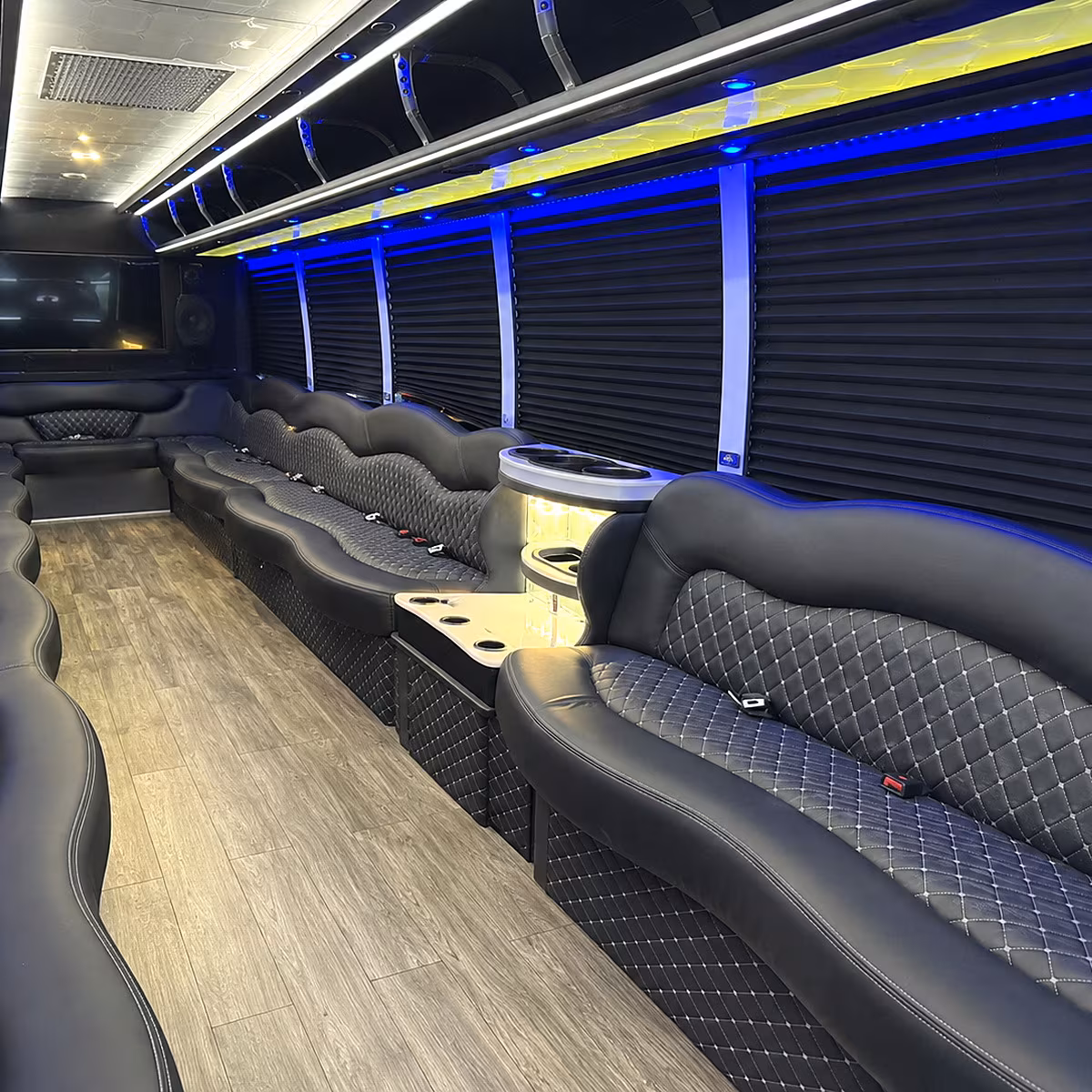 Salt Lake City Winery Tour & Pub Crawl Transportation party bus interior
